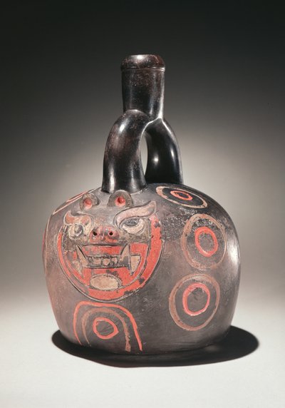 Vase avec puma, Culture Chavin, c.90 av. J.-C. - Peruvian School