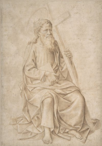 Saint Philippe assis, tenant un livre et une croix, 1422-57 - Pesello Peselli