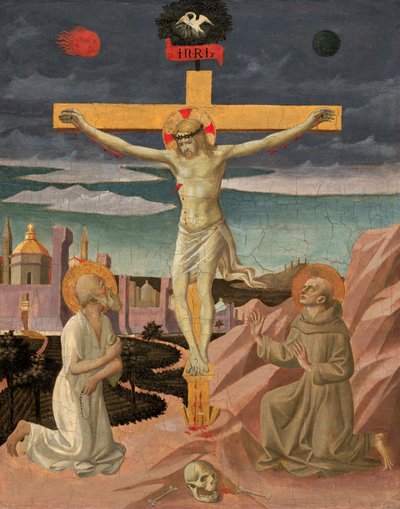 La Crucifixion avec Saint Jérôme et Saint François, vers 1445-1450 - Pesello Peselli