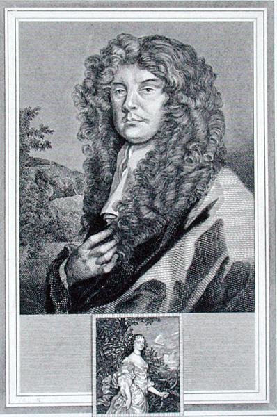 Autoportrait, gravé par J. Corner - Peter (after) Lely