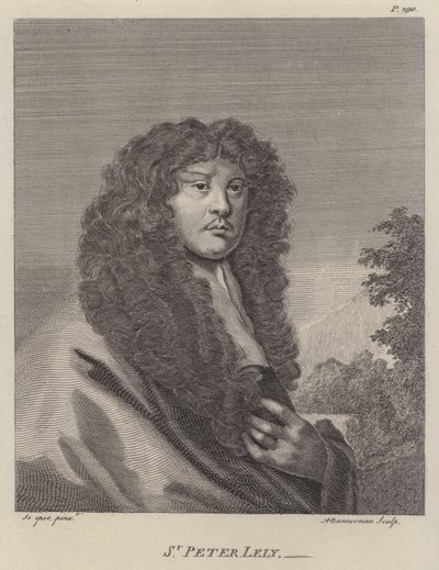 Sir Peter Lely, artiste anglais (gravure) - Peter (after) Lely