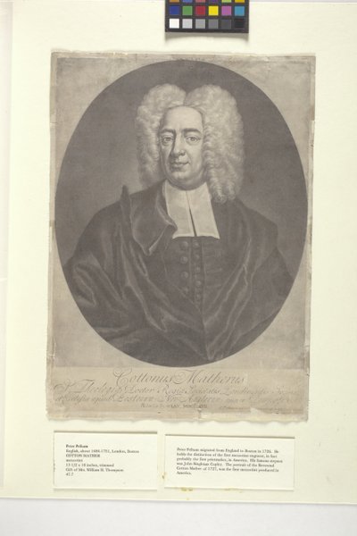 Cotton Mather - Peter (after) Pelham