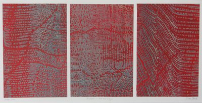 Triptyque en rouge et gris - Peter A Ford