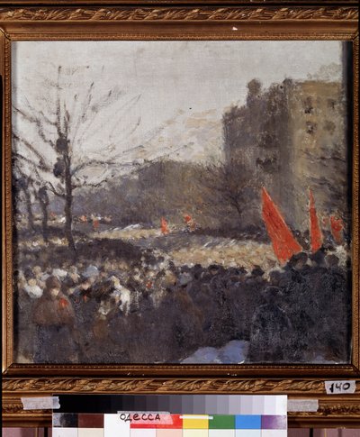 Manifestation revolutionnaire en fevrier 1917 - Peter Alexandrovich Nilus