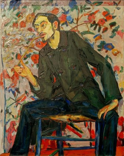 Portrait du peintre Conrad Felixmüller - Peter August Böckstiegel