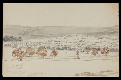 Camp du général Sir Hugh Rose à Saugor, 6 février 1858 - Peter Charles William