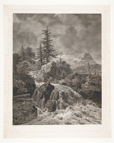 Paysage avec cascade - Peter Christian Schøler
