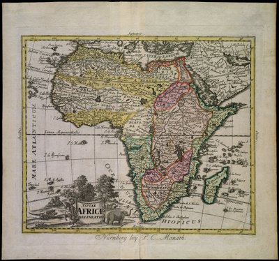 Nouae Africae delineatio - Peter Conrad Monath