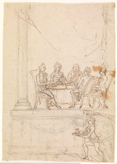 La famille royale à un banquet au château de Hirschholm le 29 septembre 1771 - Peter Cramer