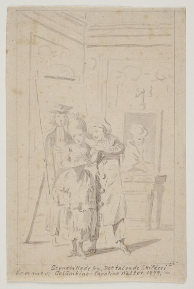 Pierrot et Colombine dans "Le tableau parlant" - Peter Cramer