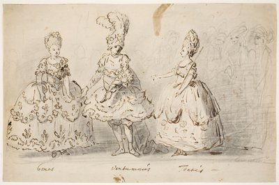 Scène de "La querelle de Cérès et Thétis" - Peter Cramer