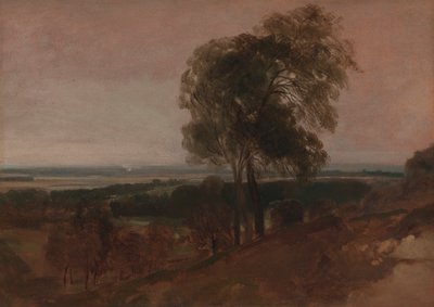 Étude de paysage au coucher du soleil - Peter DeWint