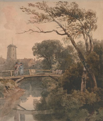 Le vieux pont - Peter DeWint