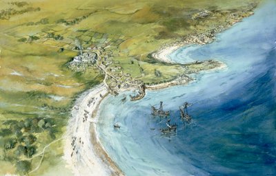 Vieille ville, îles Scilly, 14e siècle, vers 1990-2010 - Peter Dunn