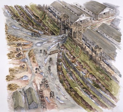 Fort romain de Ribchester, Lancashire, AD 60-70, 1996 - Peter Dunn