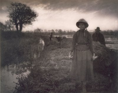 Transport du foin des marais, Vie et paysage sur les Norfolk Broads, 1886 - Peter Emerson und Thomas Goodall