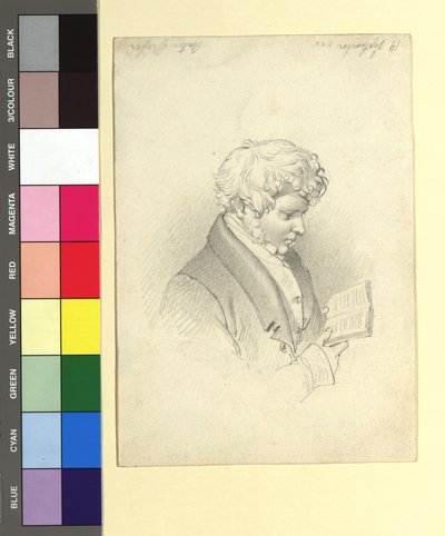 Anton Gräffer (1786-1852), écrivain musical, compositeur, guitariste - Peter Fendi