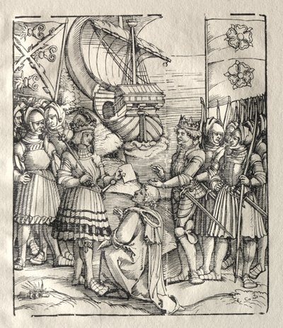 Maximilien fait la paix avec Henri VII - Peter Flötner