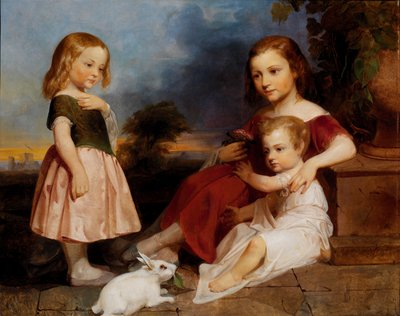 Portrait des enfants Downer - Peter Frederick Rothermel