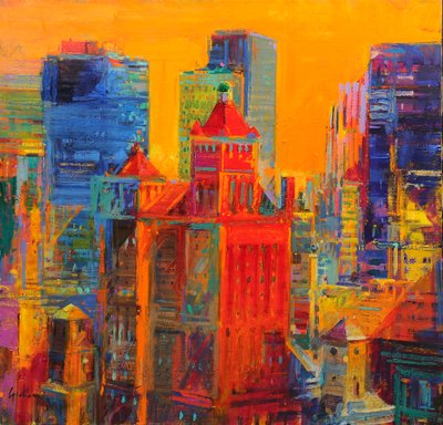 Midtown Manhattan depuis le Waldorf - Peter Graham (Contemporary)