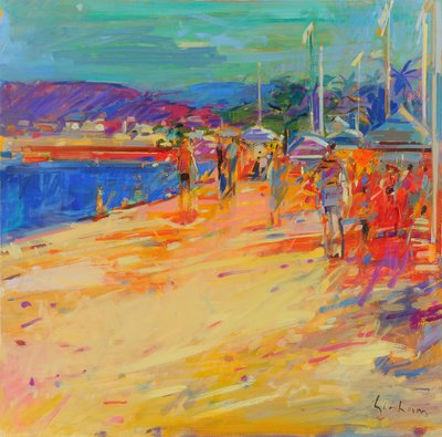 Plage de Pampelonne, 2021 - Peter Graham (Contemporary)