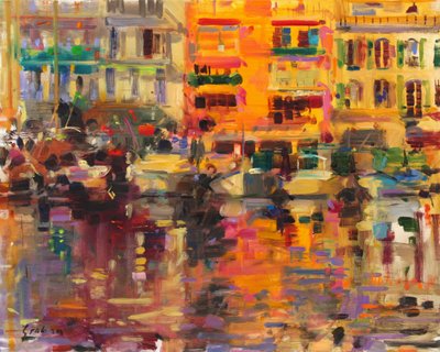 Été sur la Riviera - Peter Graham (Contemporary)