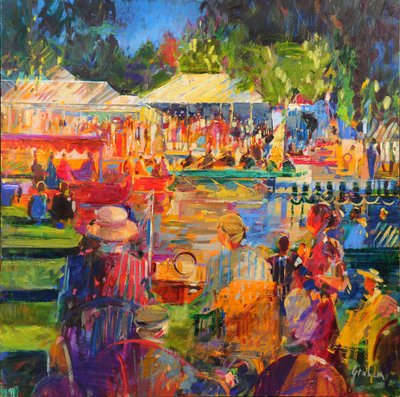 La Tamise à Henley - Peter Graham (Contemporary)