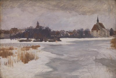 Vue de Faaborg. Hiver - Peter Hansen