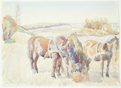 Chevaux dans le champ - Peter Hansen