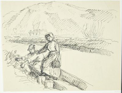 Femme italienne débarquant du ferry - Peter Hansen