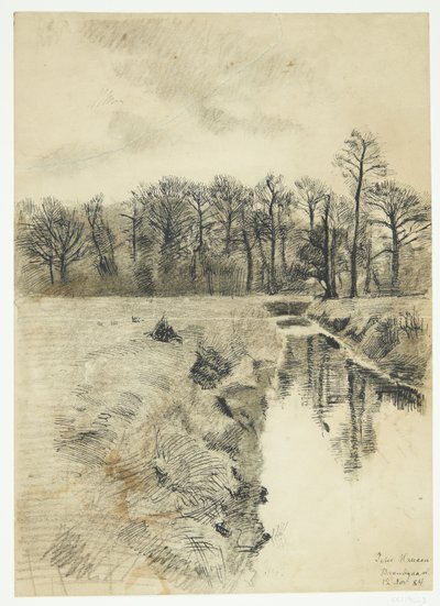Paysage avec une rivière - Peter Hansen