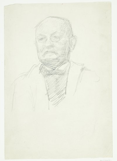 Portrait du peintre Kristian Zahrtman. Buste - Peter Hansen