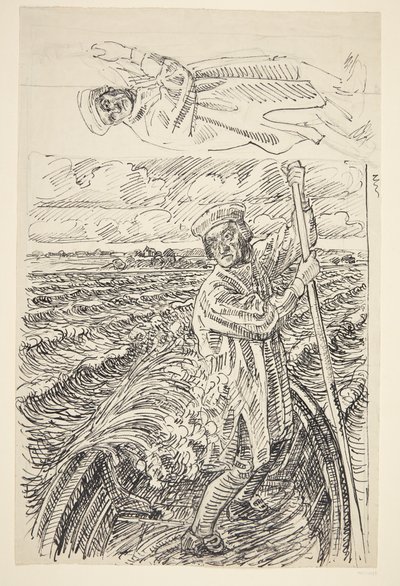Le prêtre Hans Madsen traverse vers Horneland - Peter Hansen