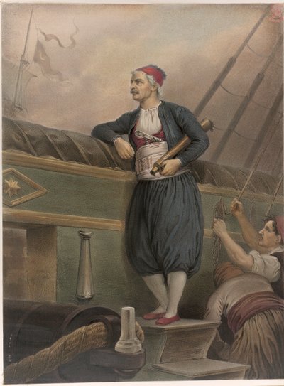 Un marin grec à bord d