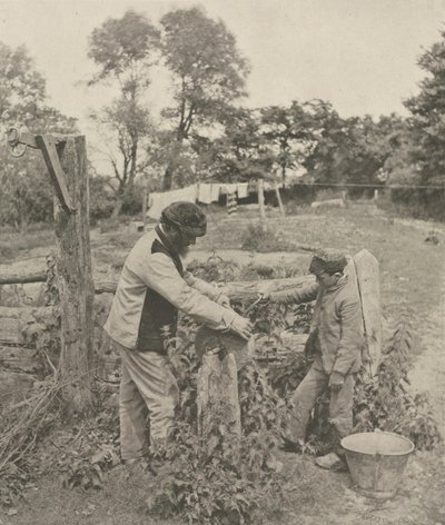 À la meule - Une ferme du Suffolk, 1888 - Peter Henry Emerson
