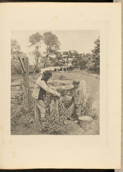 À la meule - une cour de ferme du Suffolk - Peter Henry Emerson
