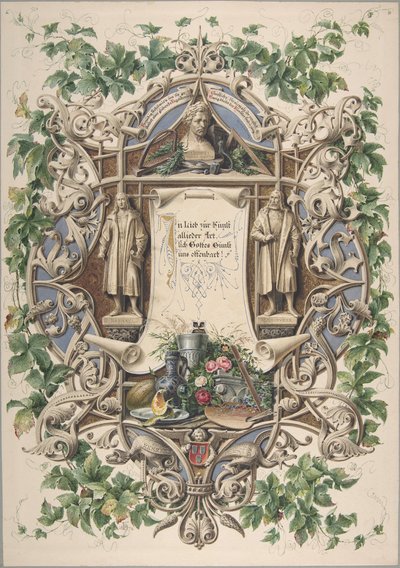 Hommage des artistes bavarois au roi Louis Ier, 1874 - Peter Herwegen