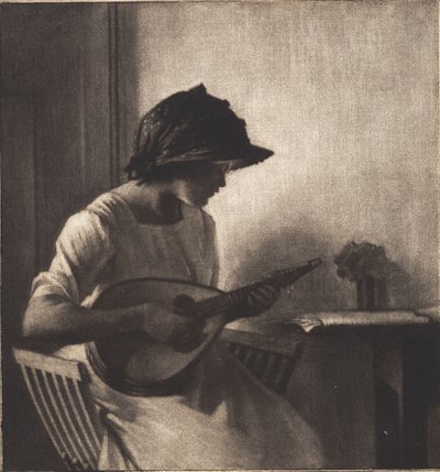 La joueuse de mandoline - Peter Vilhelm Ilsted