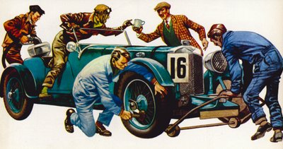 Une voiture de course Aston Martin, vintage 1932, qui a gagné de nombreuses courses - Peter Jackson