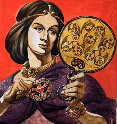 Femme celtique avec miroir - Peter Jackson