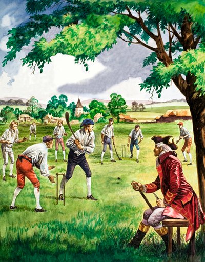 Match de cricket ancien - Peter Jackson