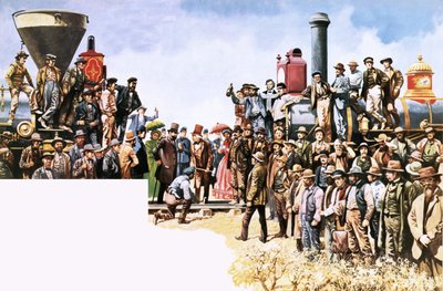 Jonction des chemins de fer Union Pacific et Central Pacific - Peter Jackson