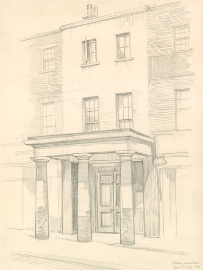 Théâtre de Marylebone, Londres, entrée dans Church Street, construit en 1837 - Peter Jackson