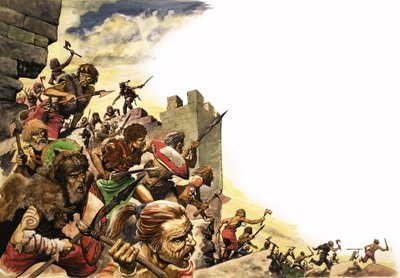 Guerriers pictes envahissant la Grande-Bretagne - Peter Jackson
