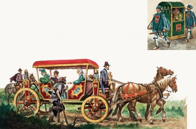 Transport public : cheval, calèche et chaise à porteurs - Peter Jackson