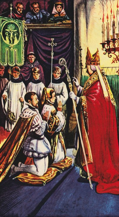 La reine Marie épousant le prince Philippe d