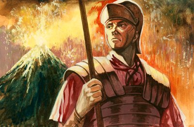 Soldat romain avec l