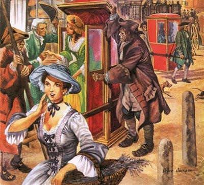 Chaise à porteurs en Angleterre au 18ème siècle - Peter Jackson