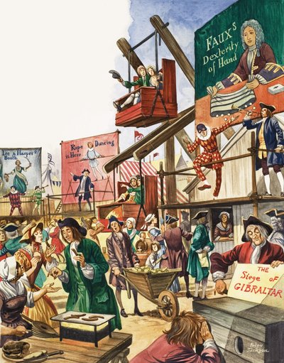La merveilleuse histoire de la Grande-Bretagne : Foires et divertissements pour le peuple. Foire de Bartholomew - Peter Jackson