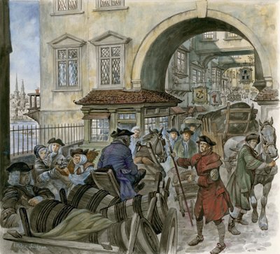 Trafic sur le vieux pont de Londres - Peter Jackson